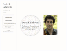 Tablet Screenshot of davidlefkowitz.com